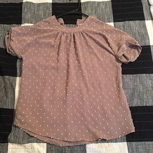 Short sleeve dress top.